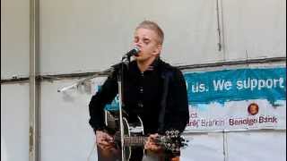 Matt Gresham performing live at the 2012 Toodyay International Food Festival