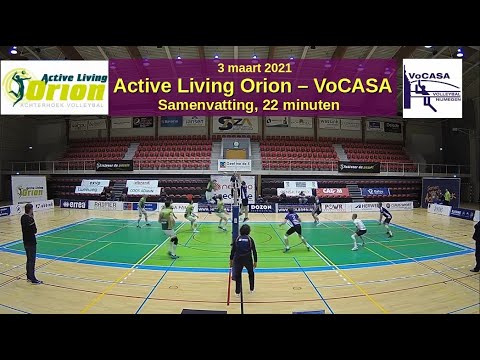 2021-03-03 Active Living Orion - VoCASA (22 min. samenvatting) Eredivisie Heren Volleybal