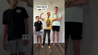 How old were you at age 11? #tall #tallfamily