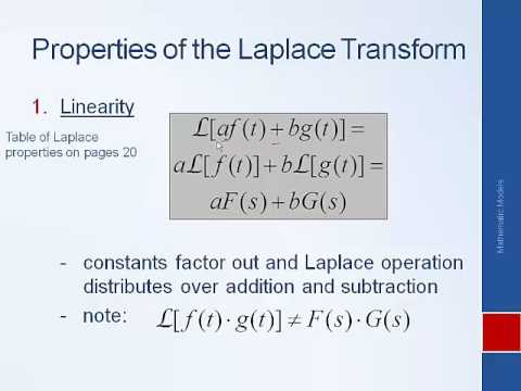 System Dynamics and Control: Module 3b - The Laplace Transform