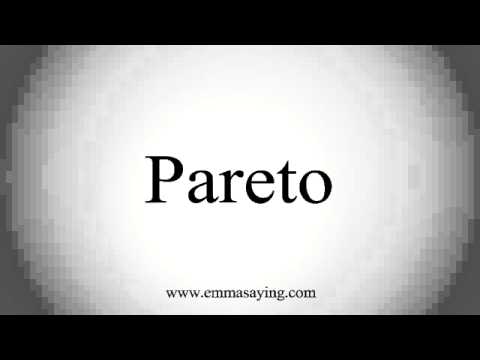 How to pronounce Pareto