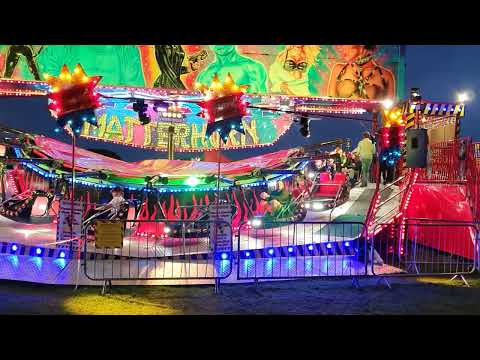 Hatwell's Funfair at night Didcot August 2021 #funfair #fairground