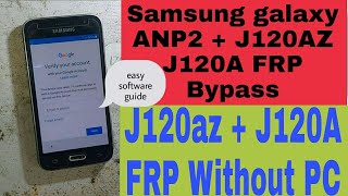 Samsung sm j120az cricket frp bypass galaxy sm-j120az amp2 frp google account unlock without pc