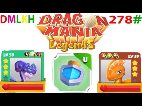 Enchant Dragon battle - stardust dragon Vs Orange dragon lv 59 vs 59 | dragon mania legends