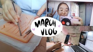 med school vlog: suturing, study with me & more | Beryl