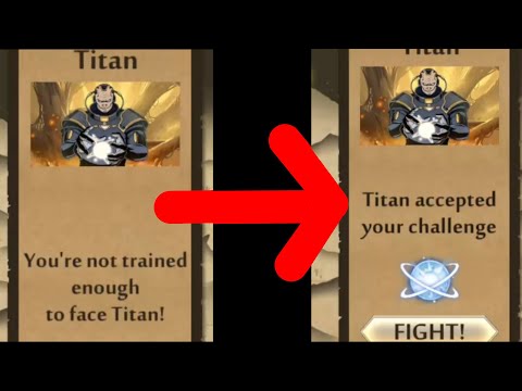 How to fix "You are not trained enough to face Titan"