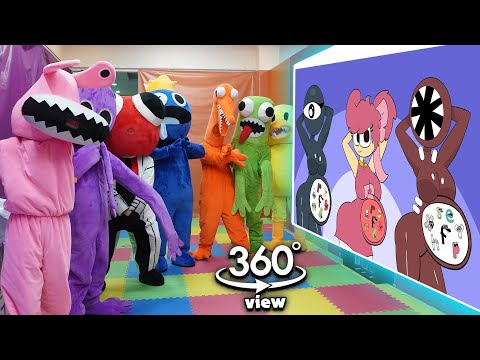 Rainbow Friends 360° - CINEMA HALL | Alphabet Lore But It's Reverse | VR/360° Experience