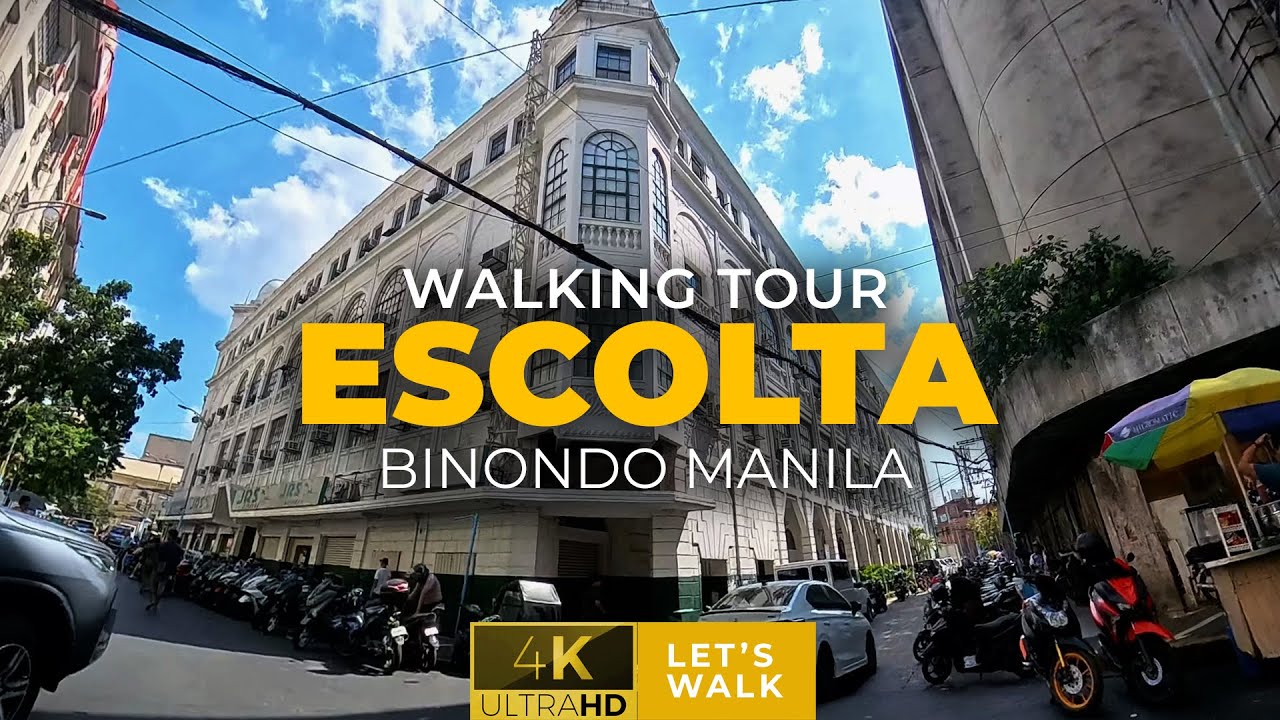 Experience a captivating walking tour of Escolta Street.