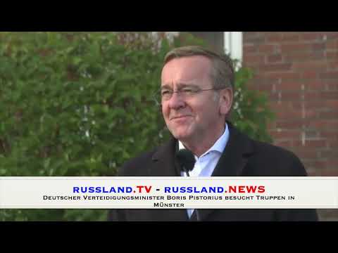 Deutscher Verteidigungsminister Boris Pistorius besucht Truppen in Münster