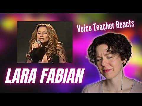 Voice Teacher Reacts - LARA FABIAN - Je suis malade