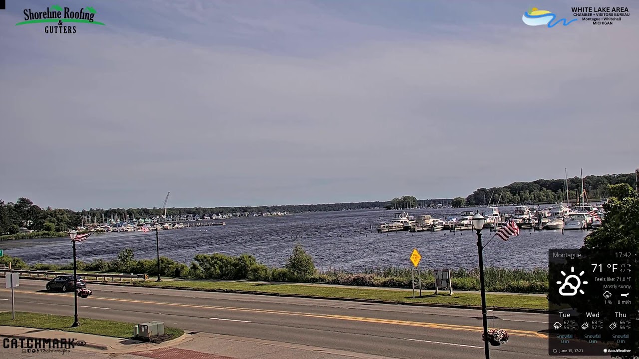 Live webcam view of White Lake Marina & Waterfront View