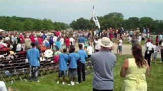 preview picture of video '2010 Memorial Day Obama Speech Gets Rained Out!!!'