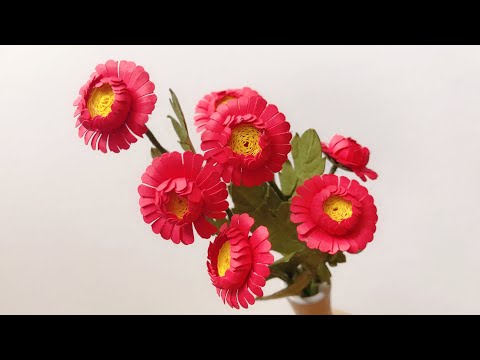 ABC TV | How To Make Mini Gerbera Paper Flower With Shape Punch - Craft Tutorial