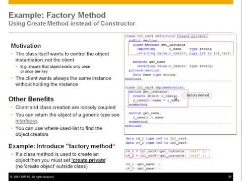 ABAP OO Refresher - Module 2A: Object Basics part 2