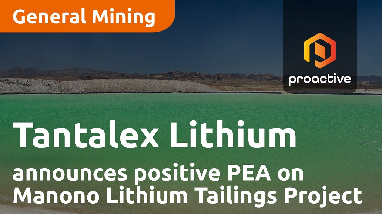 Tantalex Lithium announces positive PEA on Manono Lithium Tailings Project