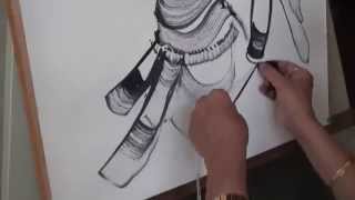 preview picture of video 'gopi selling buttermilk drawing with thread - awesome'