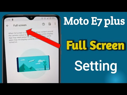 moto e7 plus full screen setting / moto e7 plus full display kaise kare