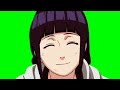 HINATA SMILE HINATA SMILING HINATA GREEN SCREEN HINATA FACE HINATA LOOK INTO THE FRONT