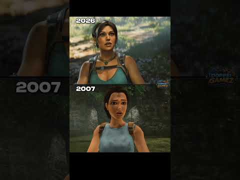 Tomb Raider Remake vs Anniversary Comparison #shorts