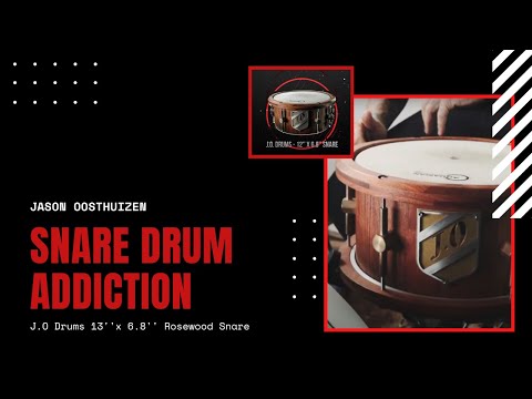 Jason Oosthuizen's Snare Drum Addiction - Part 44 - J.O Drums 13''x 6.8'' Rosewood Snare Drum