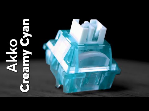 фото свитчи akko creamy cyan 42 штуки 0
