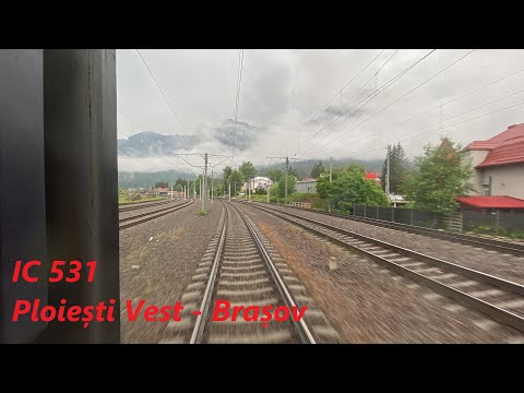 Train backview Ploiești Vest - Brașov | IC 531