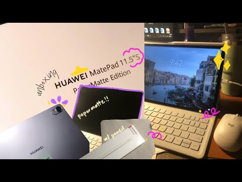 unboxing 📦 huawei matepad 11.5"s papermatte edition + freebies