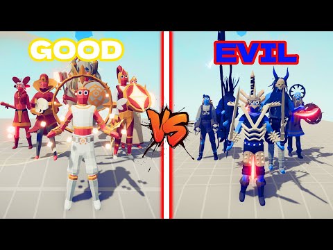 GOOD Team VS EVIL Team  | Totally Accurate Battle Simulator TABS