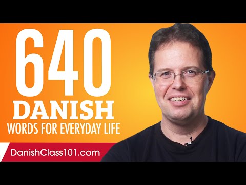 640 Danish Words for Everyday Life - Basic Vocabulary #32