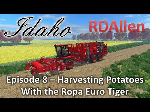 Farming Simulator 15 MP Idaho E8 - Harvesting Potatoes with the Ropa