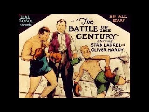 Laurel and Hardy in "The Battle of the Century" (1927) - feat. their Classic Pie Fight