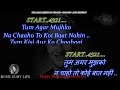 Tum Agar Mujhko Na Chaaho To Koi Baat Nahin Karaoke With Scrolling Lyrics Eng हिंदी
