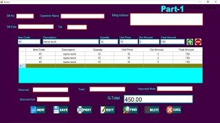 Learn The Complete Invoice Billing Software in VB.NET