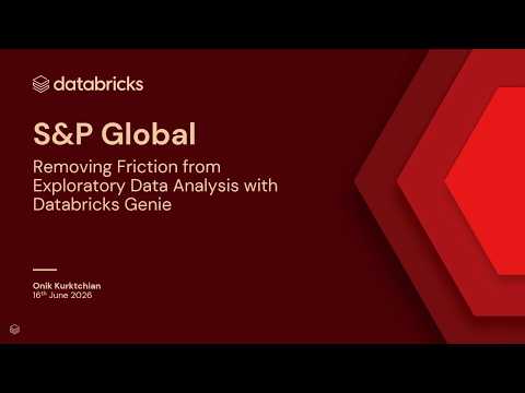 Watch: Sponsored by: S&P Global | Leveraging Genie to Remove Friction From Exploratory Data Analysis (EDA)