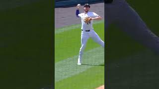 Ryan McMahon on a dime from foul territory 🤯