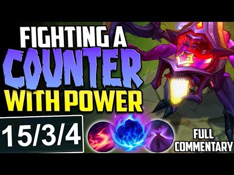 FIGHTING A COUNTER WITH POWER | A TRUE 1v9 GAME | Cho'Gath vs Jayce TOP S8 Ranked Gameplay