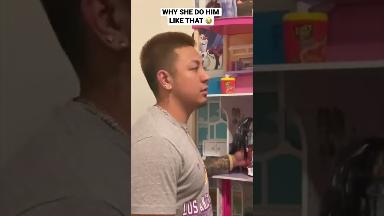 SHE REALLY MADE HER OLDER BROTHER DO THIS! 😭😂 #shorts #larobenz