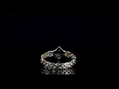 Celtic 4 x Emerald ring GTC-106