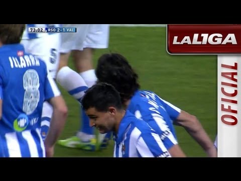Gol de Chory Castro (2-1) en el Real Sociedad - Valencia CF - HD