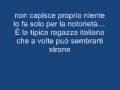 Dj Matrix La Tipica Ragazza Italiana Testo
