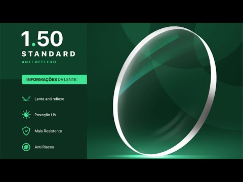 LENTE STANDARD 1 50 - RESINA COM ANTIRREFLEXO
