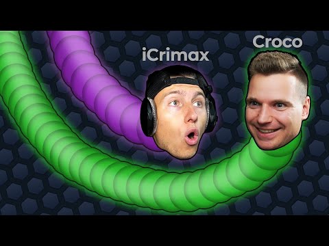 Ich schlage iCrimax in Slither.io - Slither mit Croco