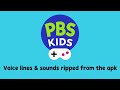 PBS Kids Games App All Voice Lines Sounds Ripped From The Apk