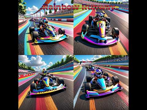 TronixXx Presents: Rainbow Runway - Remember Kart Racing With Friends PlAIying Multiplayer!!
