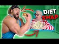 BODYBUILDER DIET SWAP 70 YEAR OLD GRANDPA *You won't believe this*