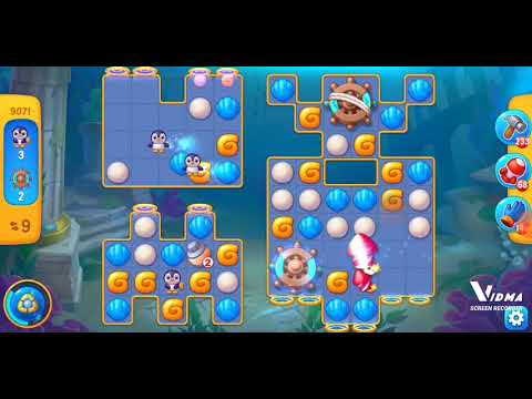 Fishdom. 9071 level no boosters and diamonds. 14 moves