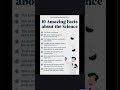 Amazing Facts About Science Science Sciencefacts Facts