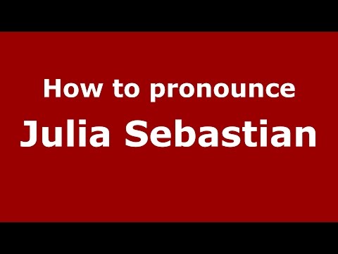 How to pronounce Julia Sebastian (Spanish/Argentina) - PronounceNames.com