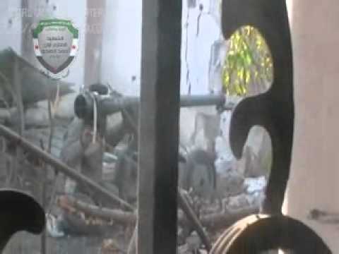 استهداف كتيبة جند الحق بقذيفة بي 82 بناء تتمركز به قوات النظام في بلدة المليحة في ريف دمشق