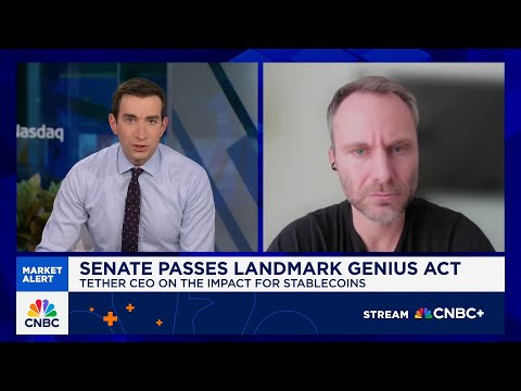 Tether CEO Paolo Ardoino on the passage of GENIUS Act, future of stablecoins